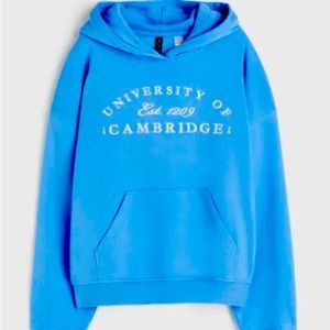 BLUE CAMBRIDGE HOODIE